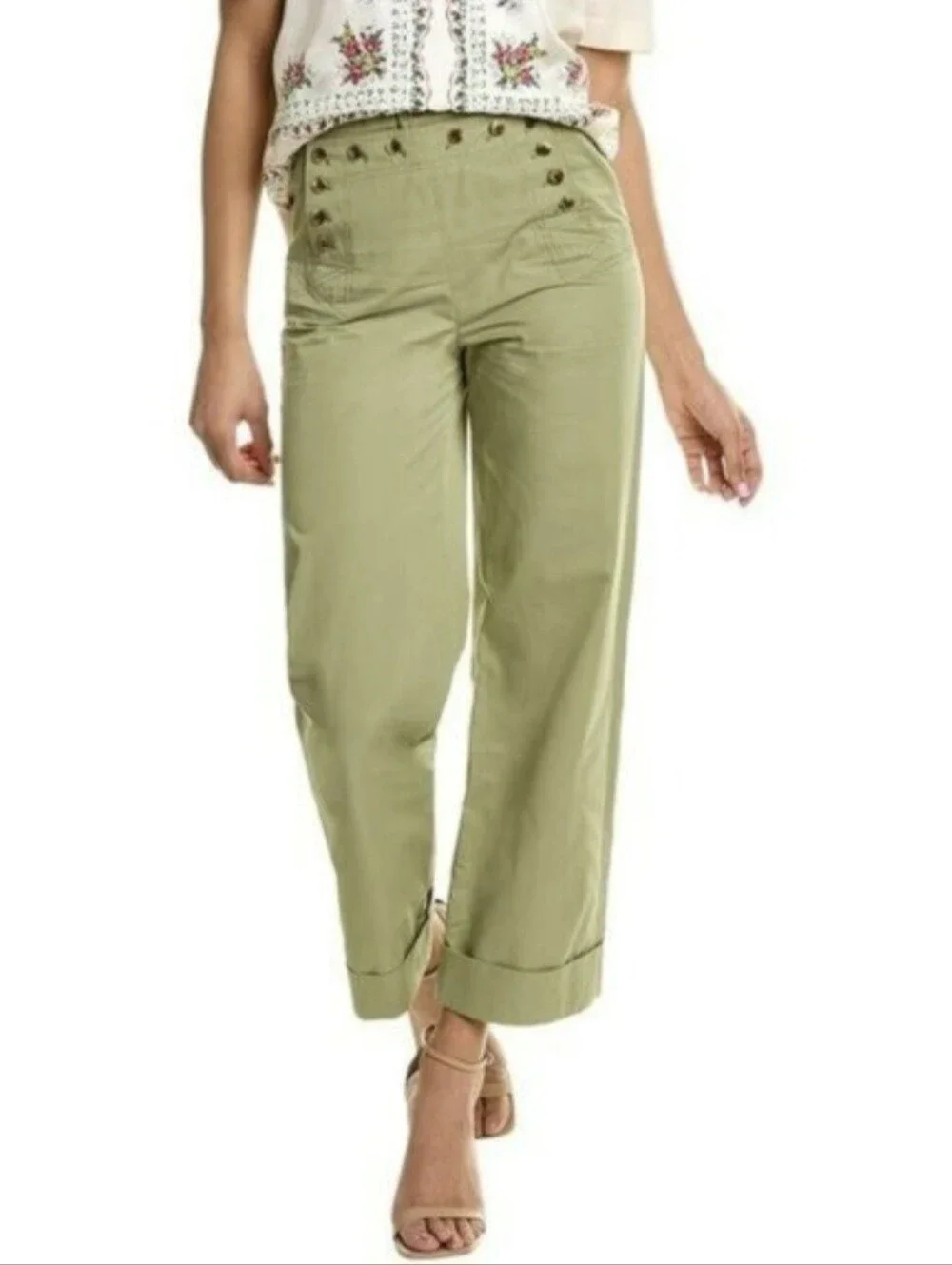 Tory Burch Pants Sailor Light Green Size 10